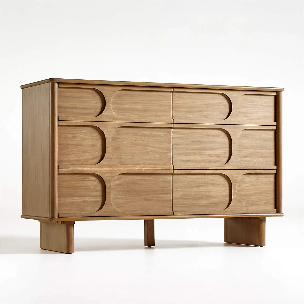 Modern 6-Drawer Wood Dresser for Bedroom Living Room & Hospital Asian minimalist home furniture