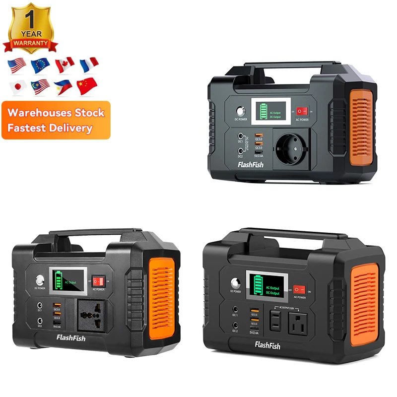 Free Shipping  200W Rechargeable Battery Solar Generator Outdoor Camp Energy System Electric Supply Portable Power Station