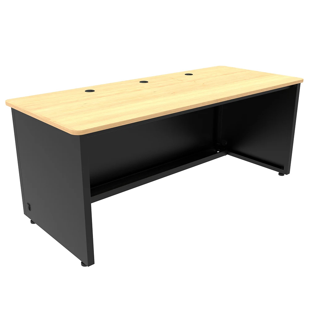 VersaDesk Enclosed Classroom Desk Black/Maple