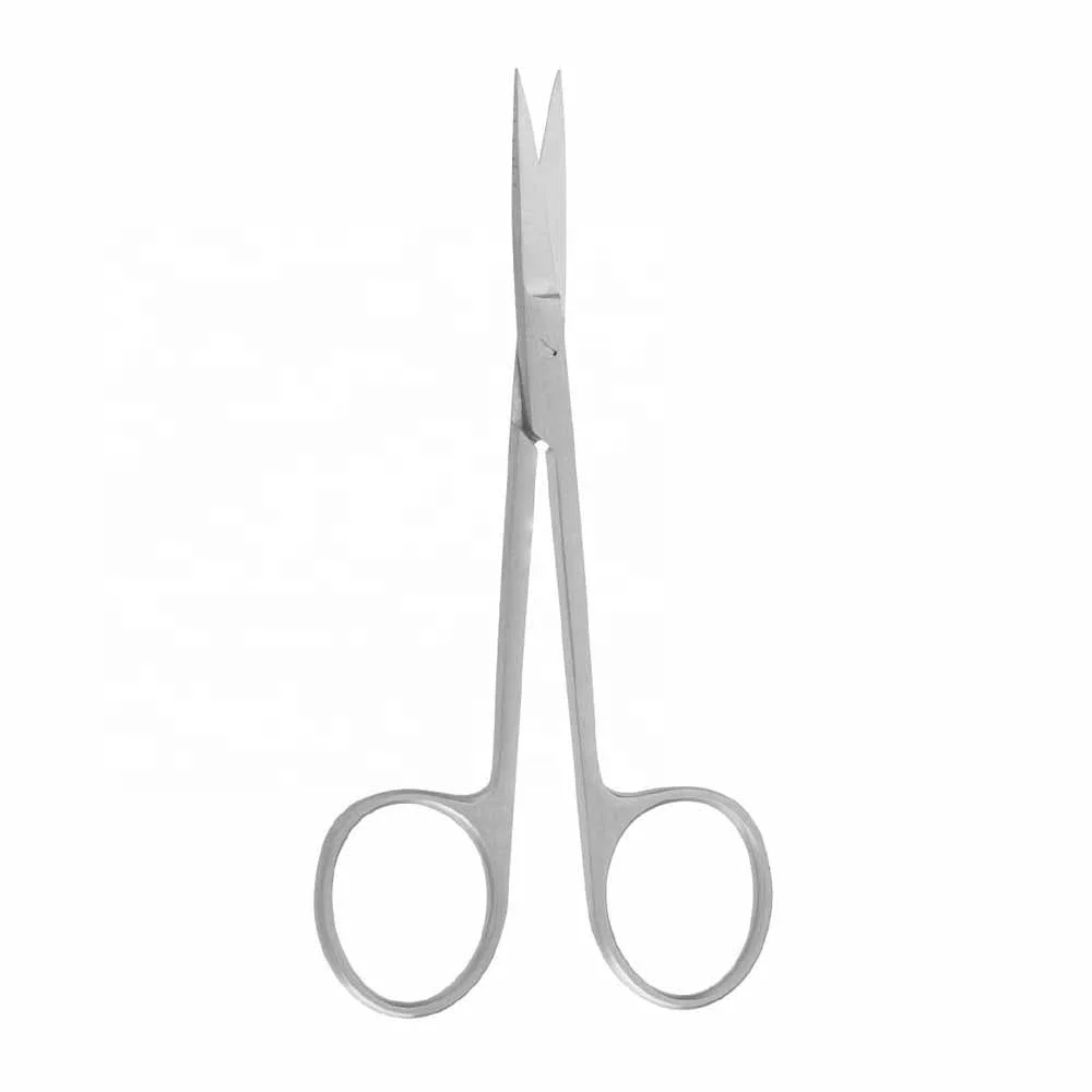 Wholesale Silver Custom Logo OEM Beauty Scissors with Curved Blade Sharp Tip Stainless Steel Cuticle Scissors Nail Application