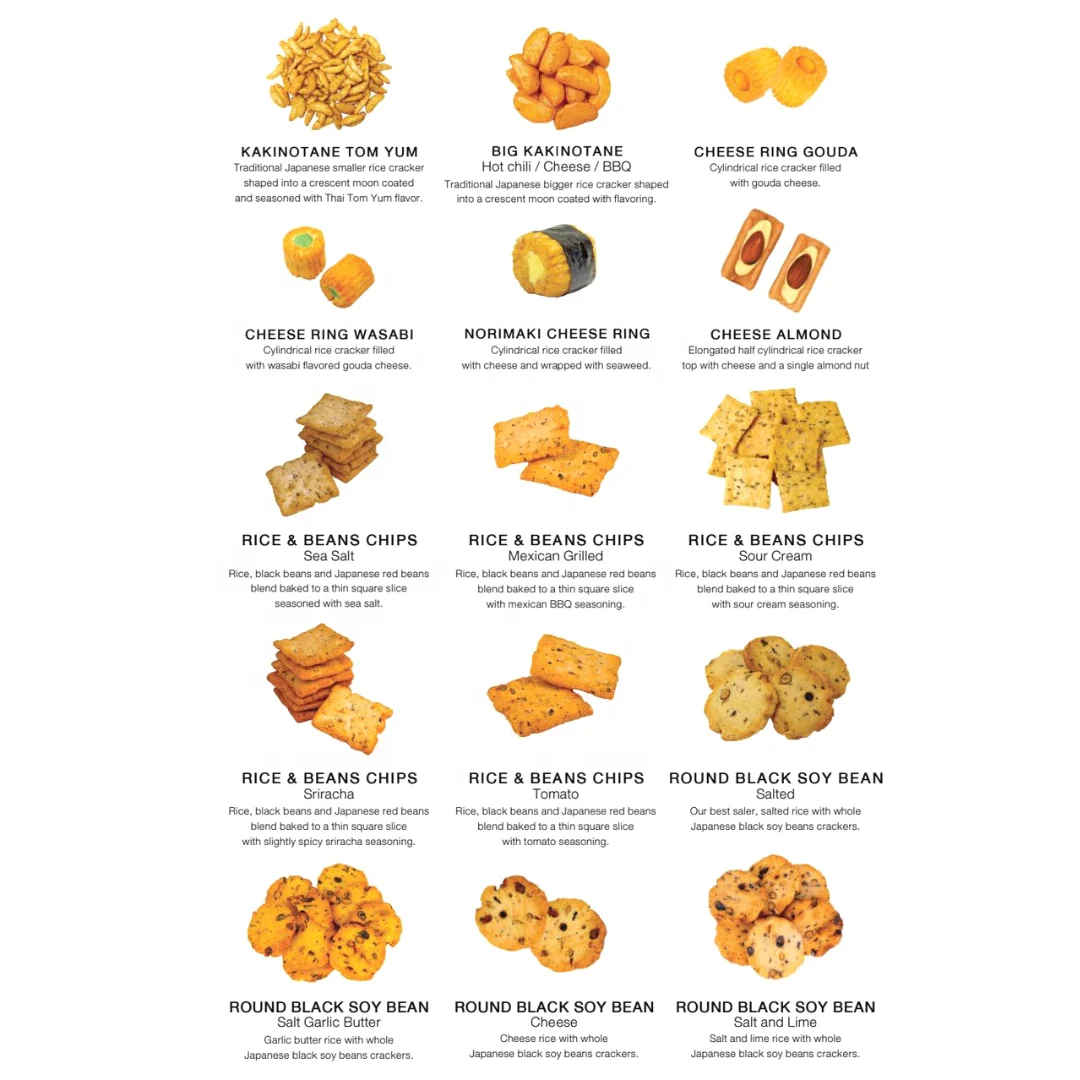 Zain Ajintai дзен рисовый крекер Смешанная форма вкусные снэки попкорн мягкий пакет OEM сладкий Trans Gluten упаковка улыбка принимается особенность