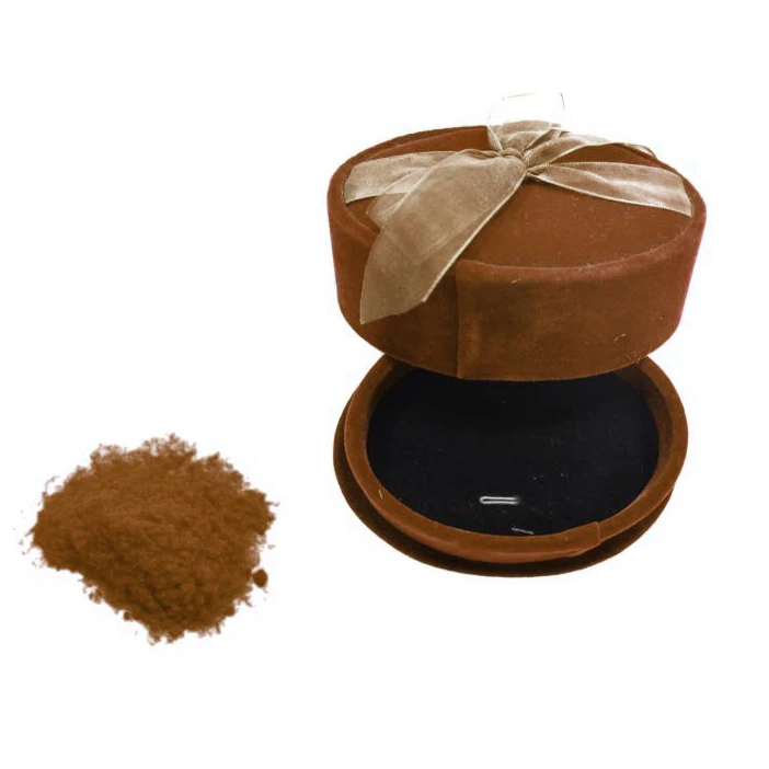 Custom Order 0.6mm 1.5D Brown Color Polyamide Flock Fiber Nylon Fiber EGP-CP5965 Customizable
