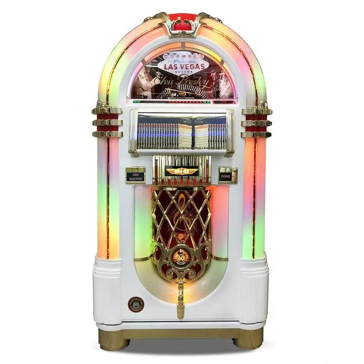 NEW ORIGINAL ROCK- OLA BUBBLER BLACK CD JUKEBOX