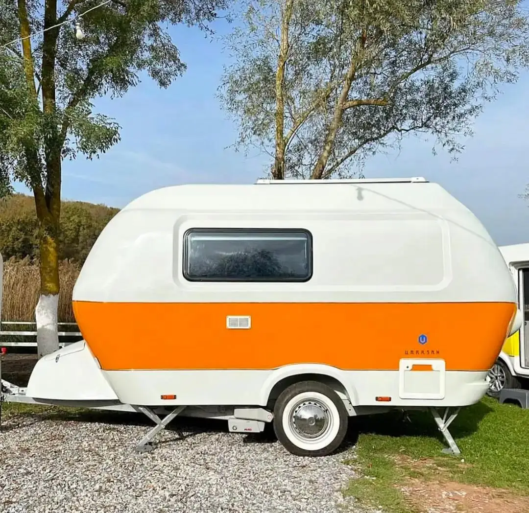 Teardrop Caravan Camping Travel Trailer with tent for sale to USA EUROPE SOUTH AMERICA USA
