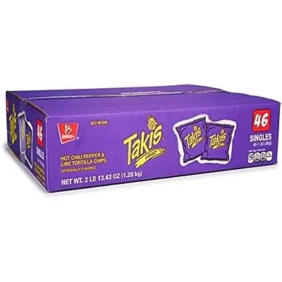 Синяя закуска takis fuego чипсы Горячие