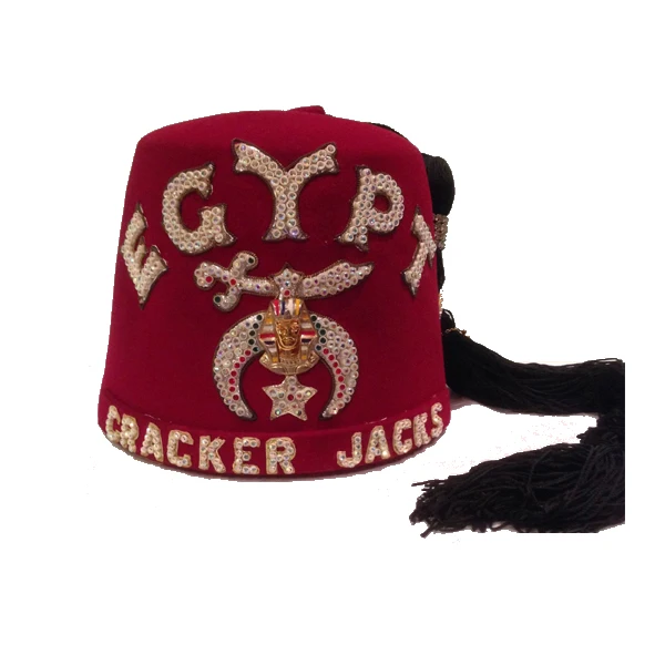 Шляпа Masonic Fez вудбери антиквариат онлайн Shriner Bejeweled шляпа легиона