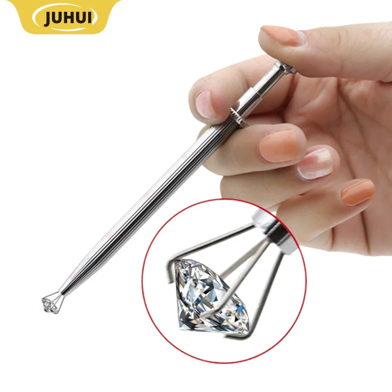 TSK алмазный пинцет с 3/4 зубцами держатель для драгоценных камней фиксации и захвата ювелирных изделий