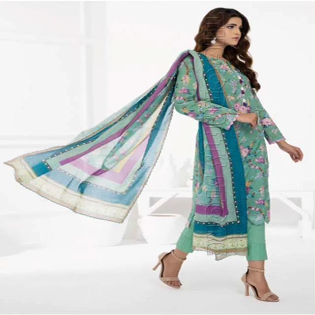 2023 Salina Printed Lawn Collection Summer Shirt Dress New Long Sleeves Pakistani Shalwar Kameez
