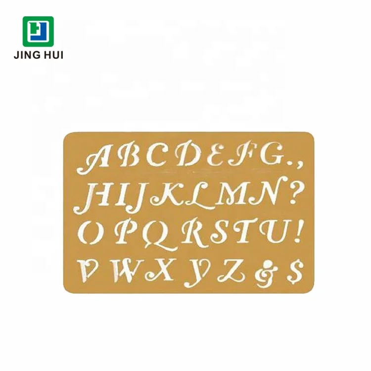 Custom Metal Embossing Brass Alphabet Stencil