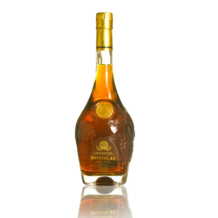 Top Sales Bosolac Brandy VSOP 700ml hand bottle in bulk brandy price 40% vol brandy liquor factory supplier