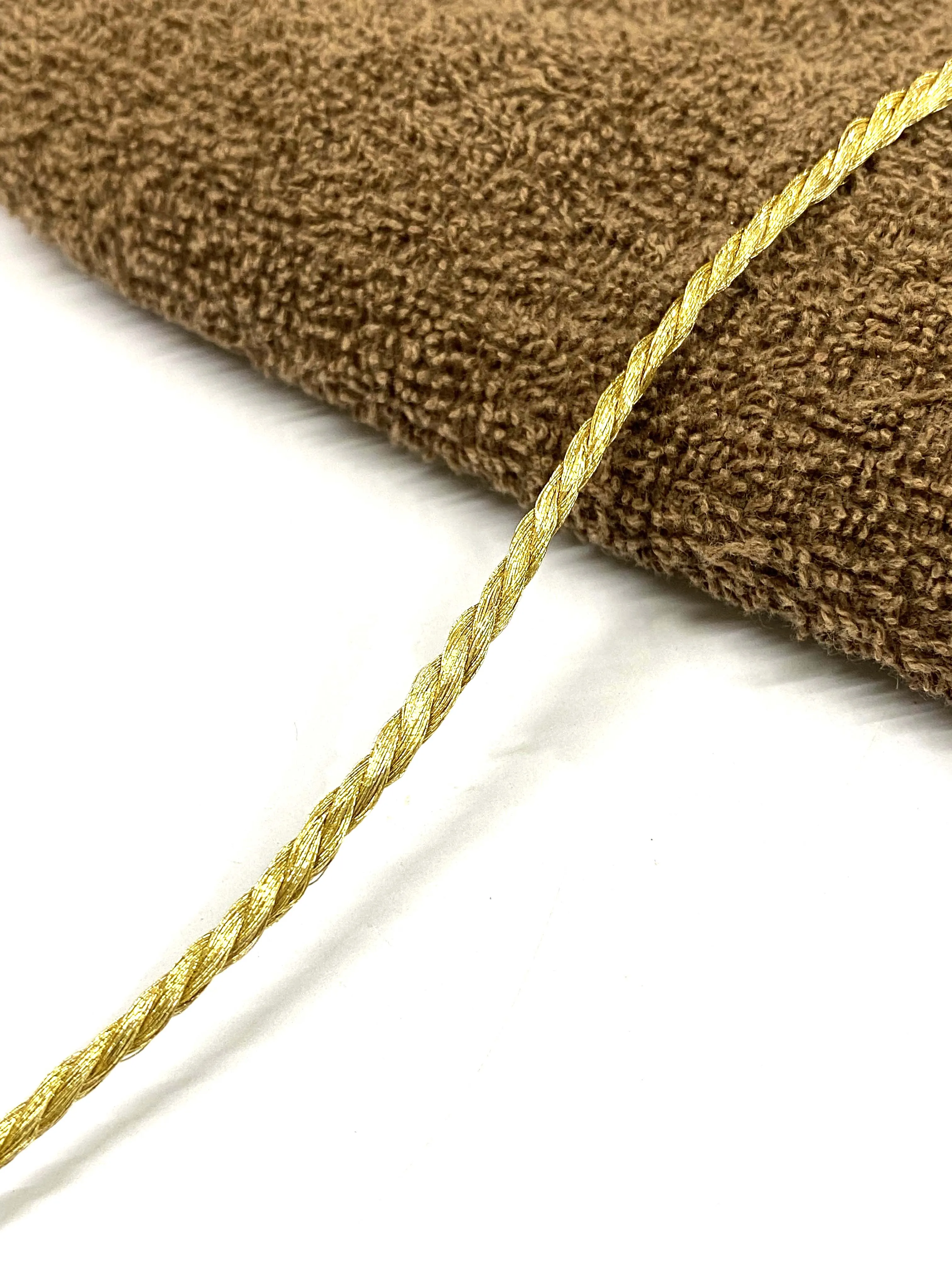 Metallic Gold Twisted Cords For Garments Tags Decorations DIY