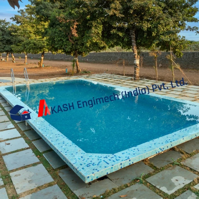 Swimming pools are above-ground pools and underground pools