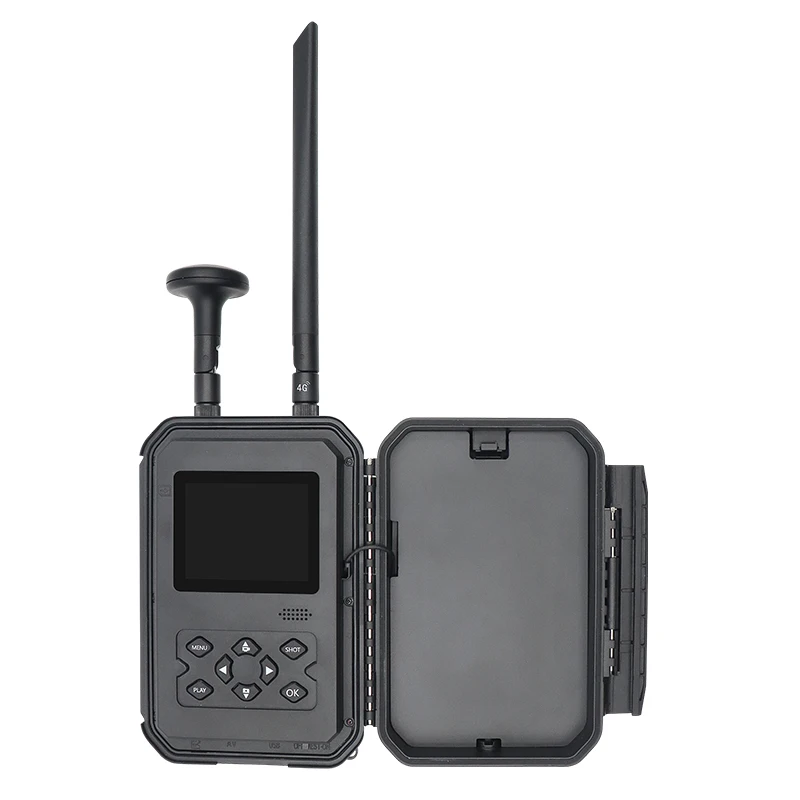 New 4G LTE GPS Wildlife Hunting Camera 512GB 1080p Outdoor Wireless Cellular Trail Camera APP Control NIR sensor CMOS Sensor