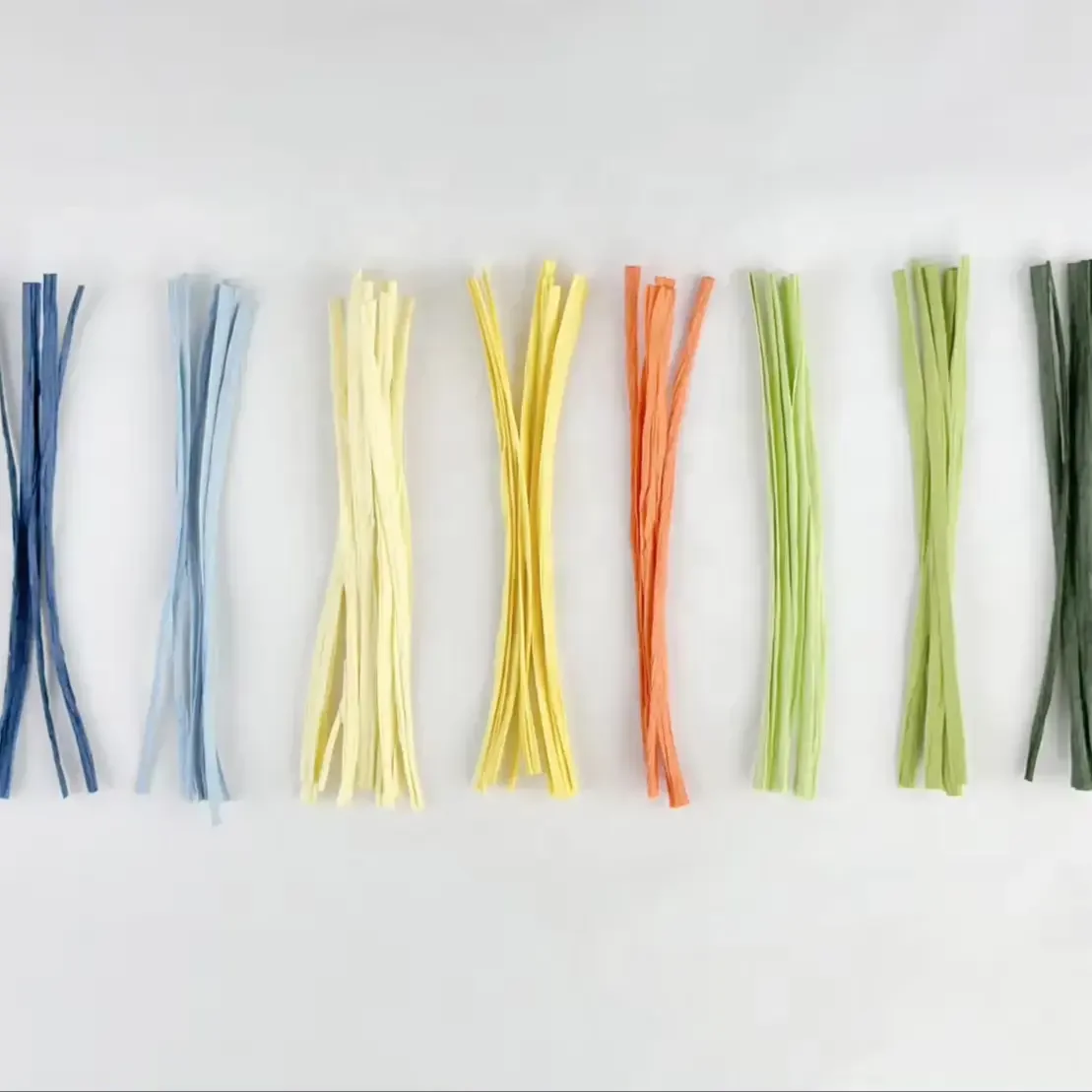 High-Quality Flexible Raffia Twist Tie for Candy Bag Packaging