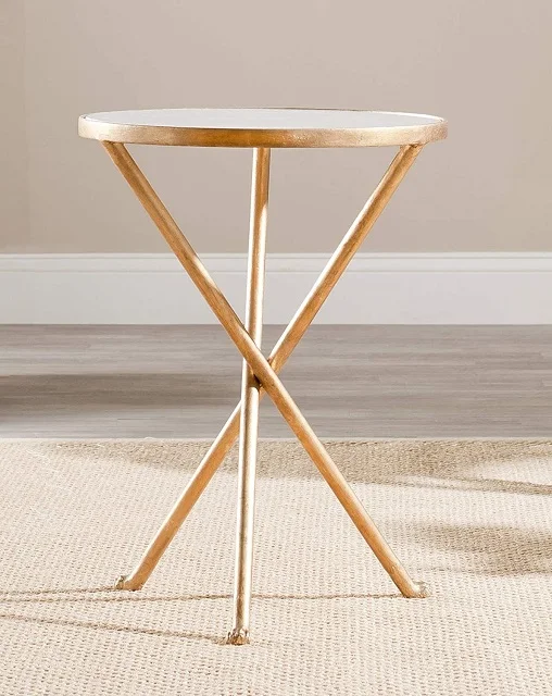 MS Inc Handmade Wholesale Price Side Table Metal Stand Coffee Table Living Room Tea Coffee Table Customized Furniture