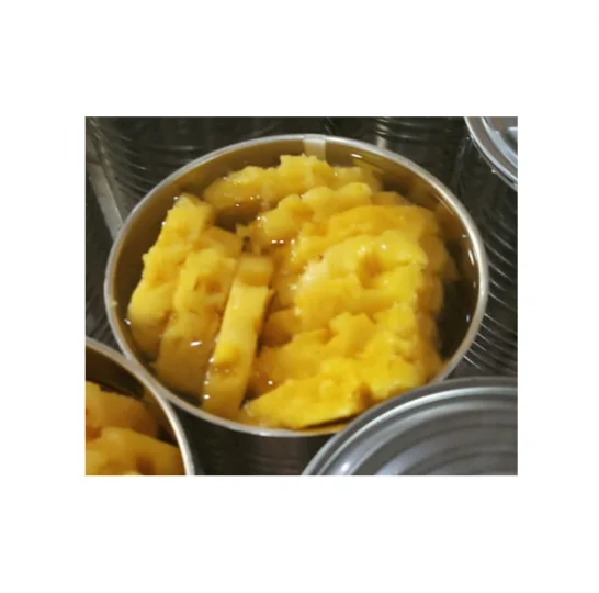 Консервированные КУСОЧКИ АНАНАСА/нарезанные кубиками в легком сиропе высокого качества свежие сочные горячие продажи сладком королева ананас банке