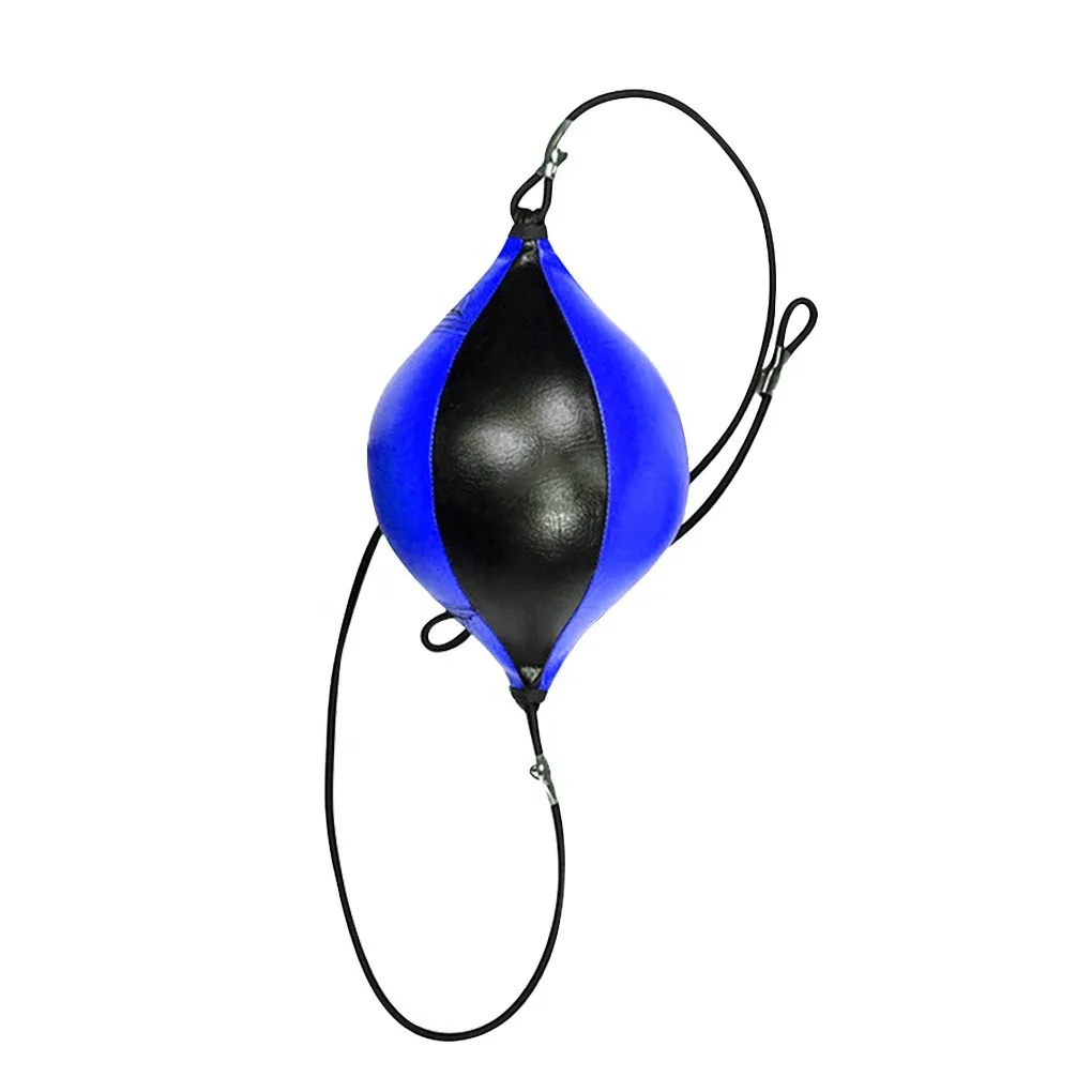 Quality PU Leather Punching Pear Inflatable Double End Training Reflex Speed Boxing Balls Bag