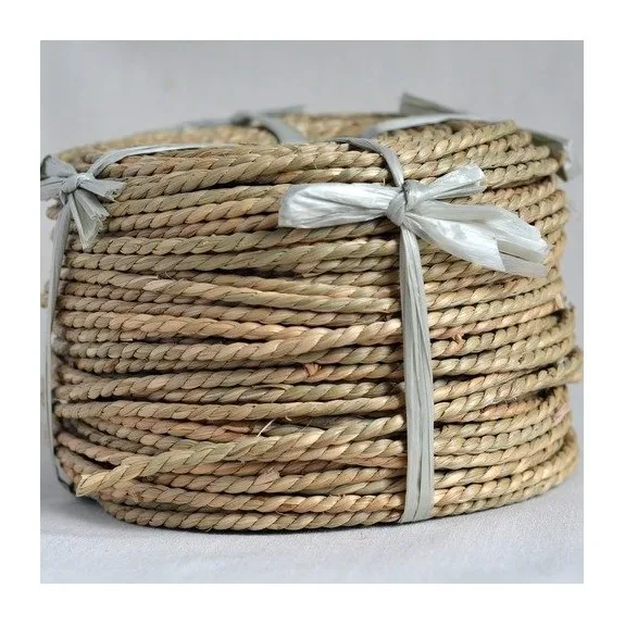 Dried seagrass woven rope material for making basket and bag twisted braided sea grass ropes rolls wholesale