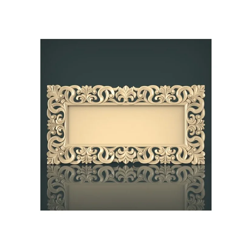 Wooden carving wall mirror frame For living room decorations Buy Wood crafted modern wall mirror at low price