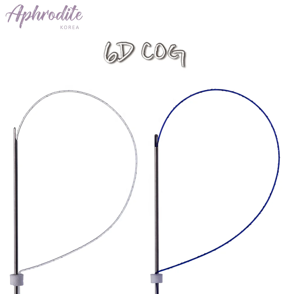 Korea Manufacturer PLACL(PLLA + PCL) PDO Suture Wires Barbed 3d 4d 6d 8d 12d Cog Thread Lift For Face and Body Polydioxanone