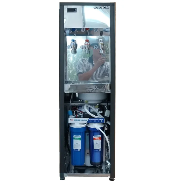 Hot And Cold Water Purifier Has A 100GPD RO Drinking Water Filtration System With Stainless Steel Shell From Vietnam Factory