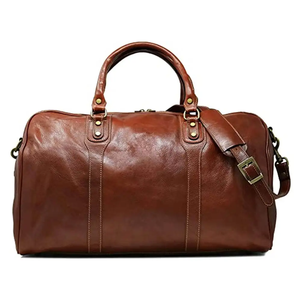 High Quality Soft Leather Travel Bag Man Woman Unisex Travelling Handbags Weekender Duffle Bag 100% Cow skin Large Bag