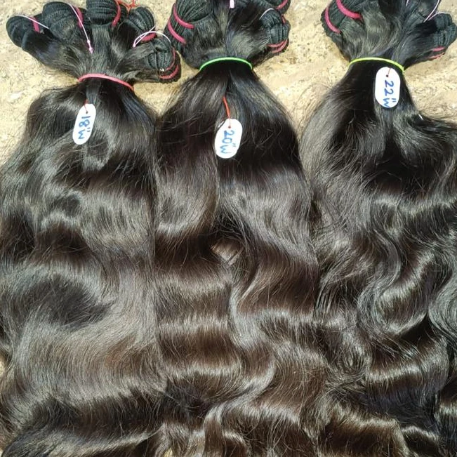 Water Hair Weaves Authentic Virgin Suppliers in Chennai From India Raw Temple Hairs