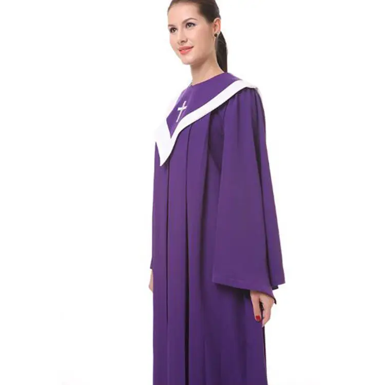 Оптовая продажа, платье для церковного хора, женская одежда для пения с длинным рукавом, свободная одежда для хора