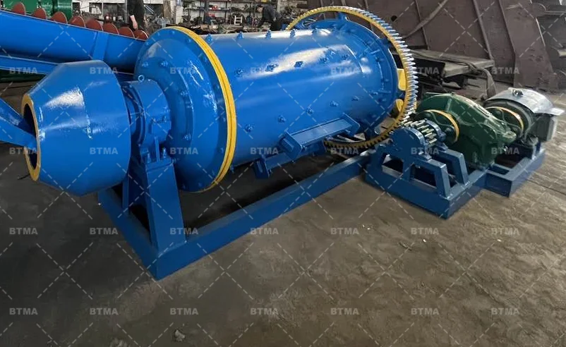 BTMA--1-2 t/h 900x1800 Model Gold Mining Clay Aluminium Grinding Ball Mill Machine Sudan and Zimbabwe