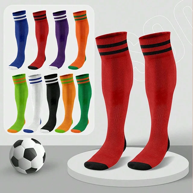 custom made Terry Bottom Compression sock Athletic Anti-slip Grip Football Socks short sports self-heating, thermal soccer socks