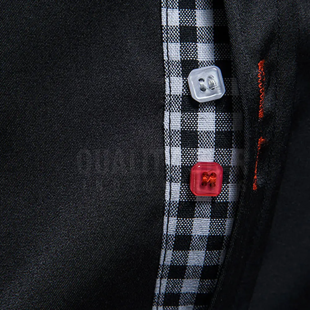 Men Shirts Fit Mens Dress Plaid Shirts Male Clothes Casual Shirts For Online Sale