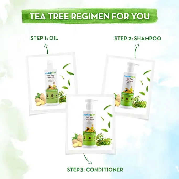 New Product Selling MAMA EARTH Tea Tree Shampoo For Dandruff Free Hair - 250ml Helps In Reducing Itch & Irritation