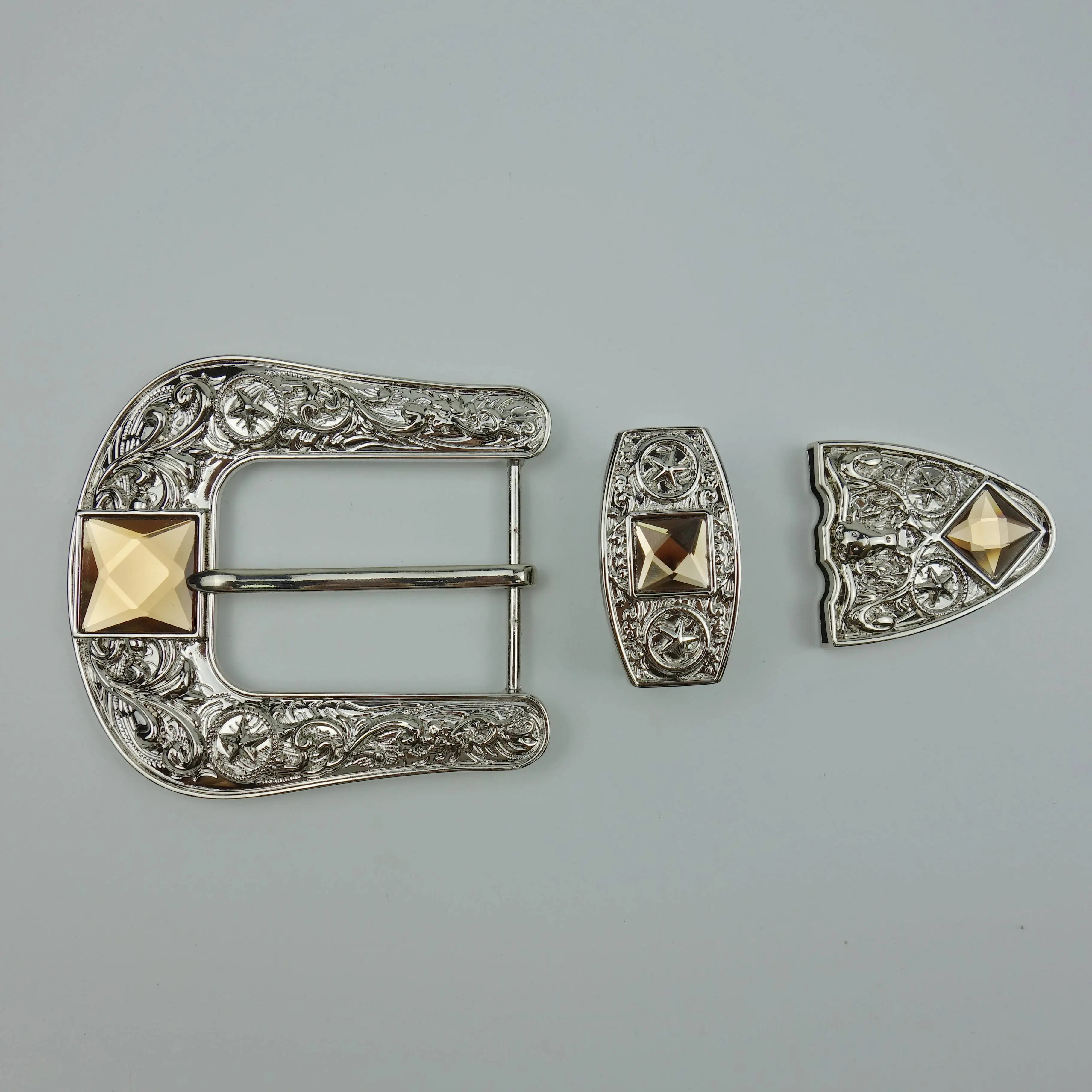 Factory wholesale Customizable logo New Western Cowboy Cowgirl  Belt Buckle  shiny rhinestones Belt Buckle