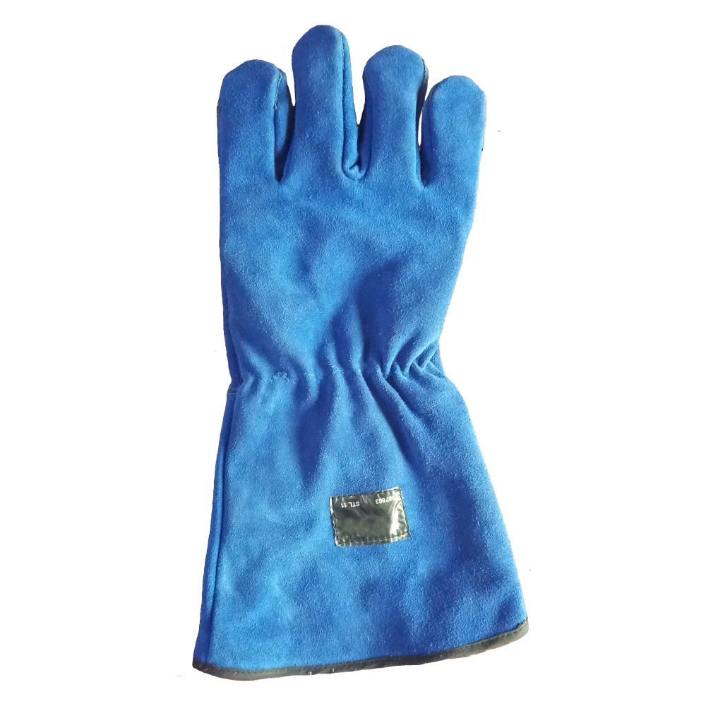 shuoya winter welding gloves cow leather soldering gloves 11 and 14 inch weldor TIG work gloves