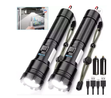 Magnet RED LIGHT COB Scalable 10000 Lumen Led Usb Waterproof Tactical Powerful Rechargeable Tactical Led Torches Flashlight 1 bu