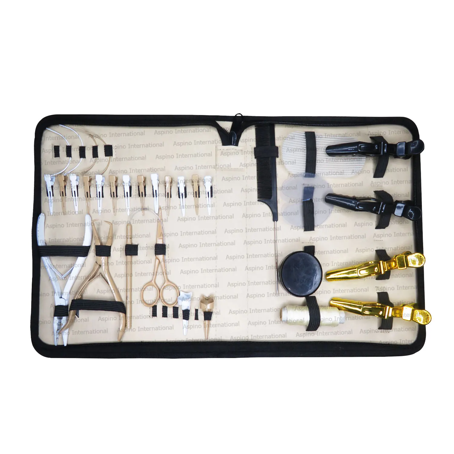 Professional Micro Link Hair Extension Kit With Accessories Beading Plier Tail Comb Protector Shield Small Clip With Custom Logo