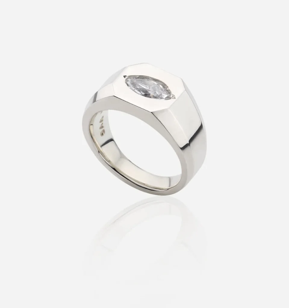 VVS Stilla серебряное кольцо с печаткой золотое один размер корейские модные товары Новые поступления 2024