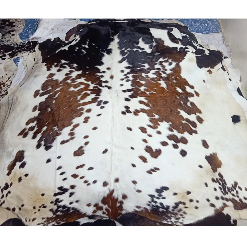 Genuine Leather Fur Rug Cow Leather Carpet Natural Cowhide Anti Slip Rug Soft Silky rugs