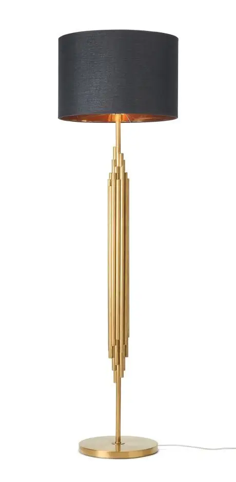 Adjustable Light Luxury Floor Lamp Living Room Study Reading Lamp Bronze Vintage Vertical Desk Lamp