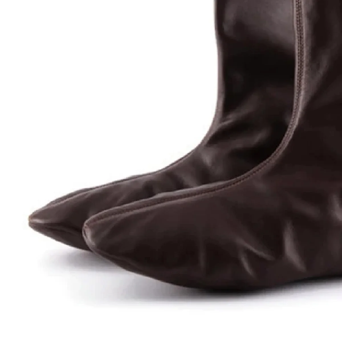 Custom made leather foot wear for men new style winter season leather socks Design Your Own Leather Winter Socks