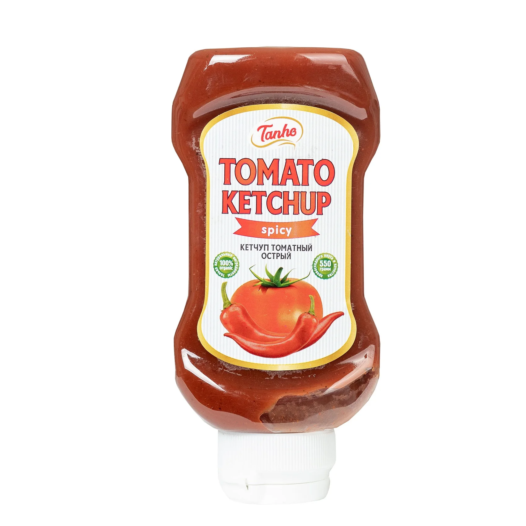 Оптовая продажа, органический натуральный томатный Ketchup Tanho «OSTRIY», 550 г, пластиковая бутылка, томатный соус Ketchup