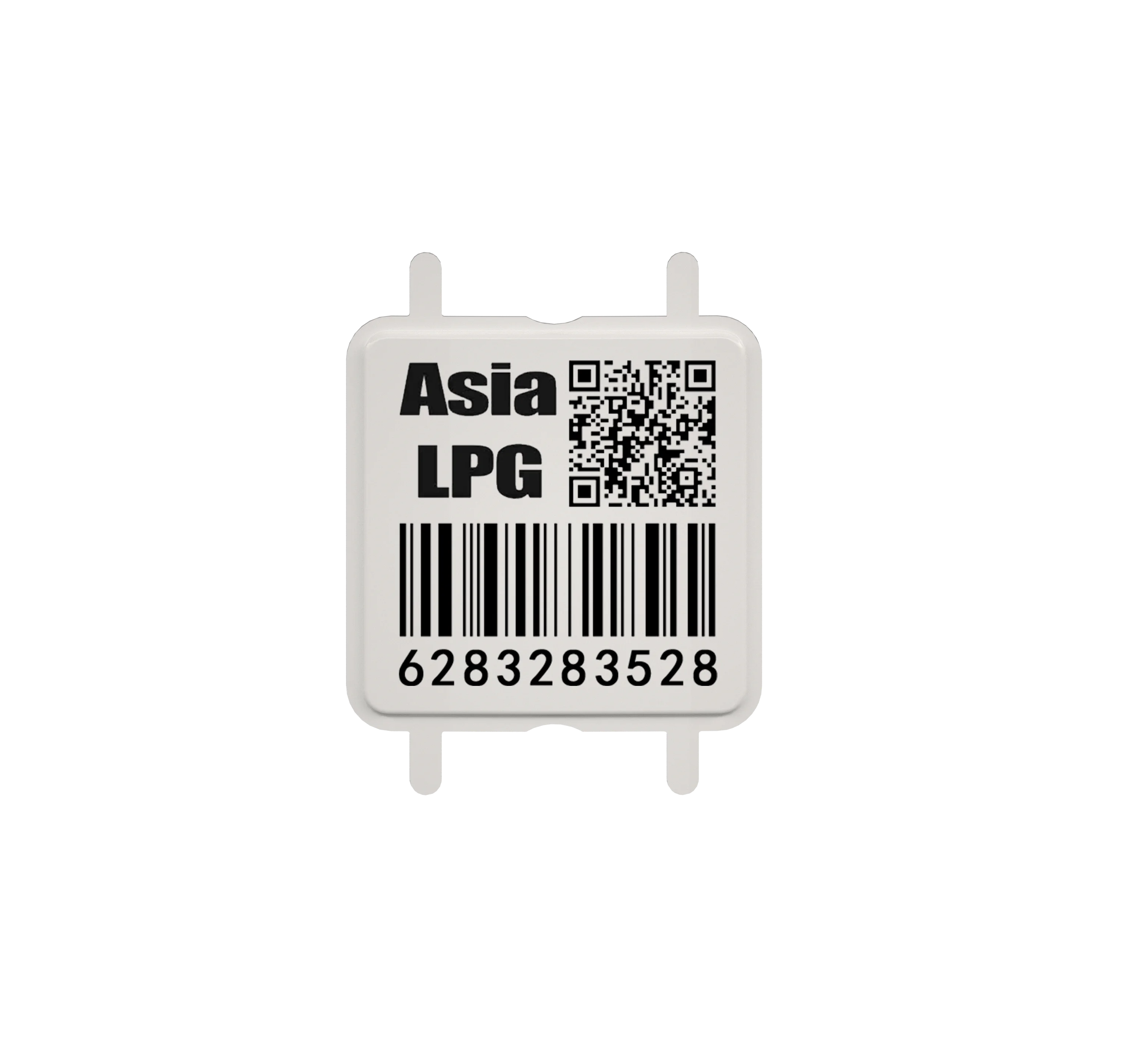 Barcode tags Scratch resistant fast scan LPG filling station permanent barcode tags for gas bottle Tracking
