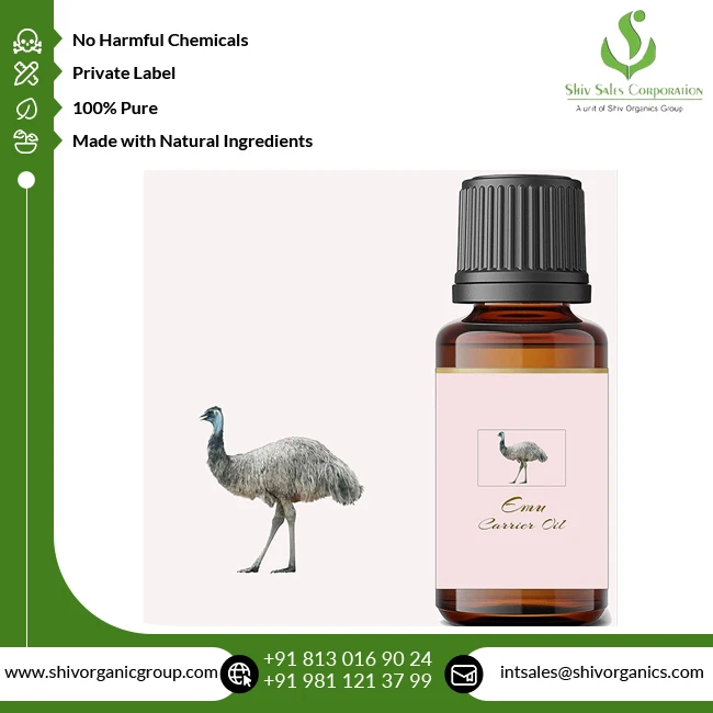 Indian Exporter of Top Quality Wholesale Cosmetic Grade 100% Pure and Natural Emu Oil at Reasonable Market Price
