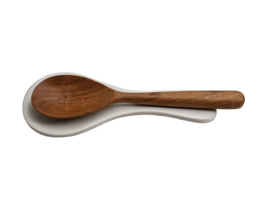 Best Quality Ceramic Spoon Rest Spoon Holder Wood And Marble Homeware Restaurant Kitchenware Kitchen Tools Spoon Rest utensils