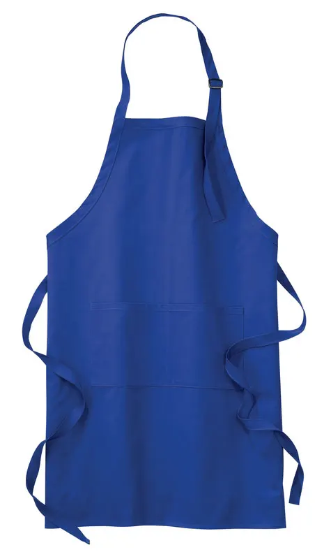 Hot Selling Adjustable Dishwasher Apron Custom Logo Cotton Blue Color Cooking Food Aprons Kitchen Men Women Garden Bib Chef