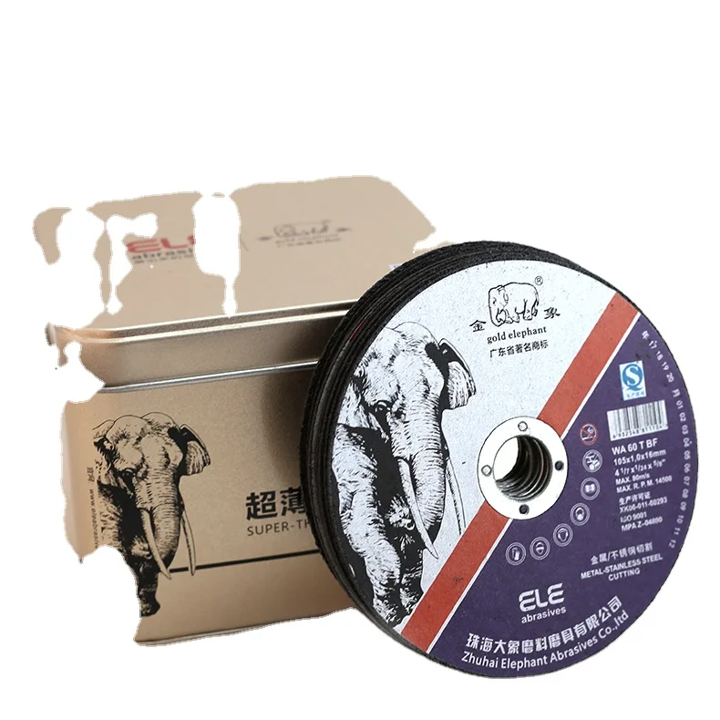 Gold Elephant factory ultrathin cutting disc 4 inch 107mm grinding wheel