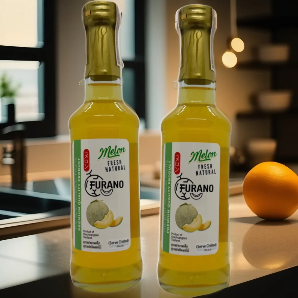 Premium Golden Melon Wine 275 ML Sweet and Sour Fruit Drink Beverage from Organic Farm  Quality Thailand Wine Product Wholesales