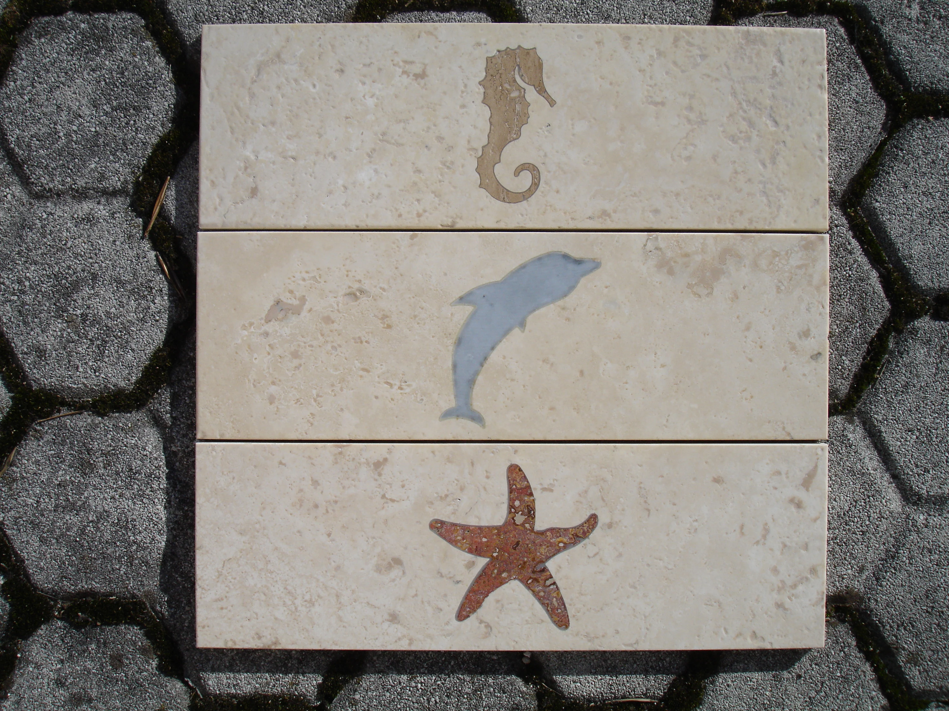 Wholesale Custom Italian Marble Tiles Dolphin Style 10x10 cm Kitchen Bathroom Wall Panels Vintage Antique Kitchen Furniture