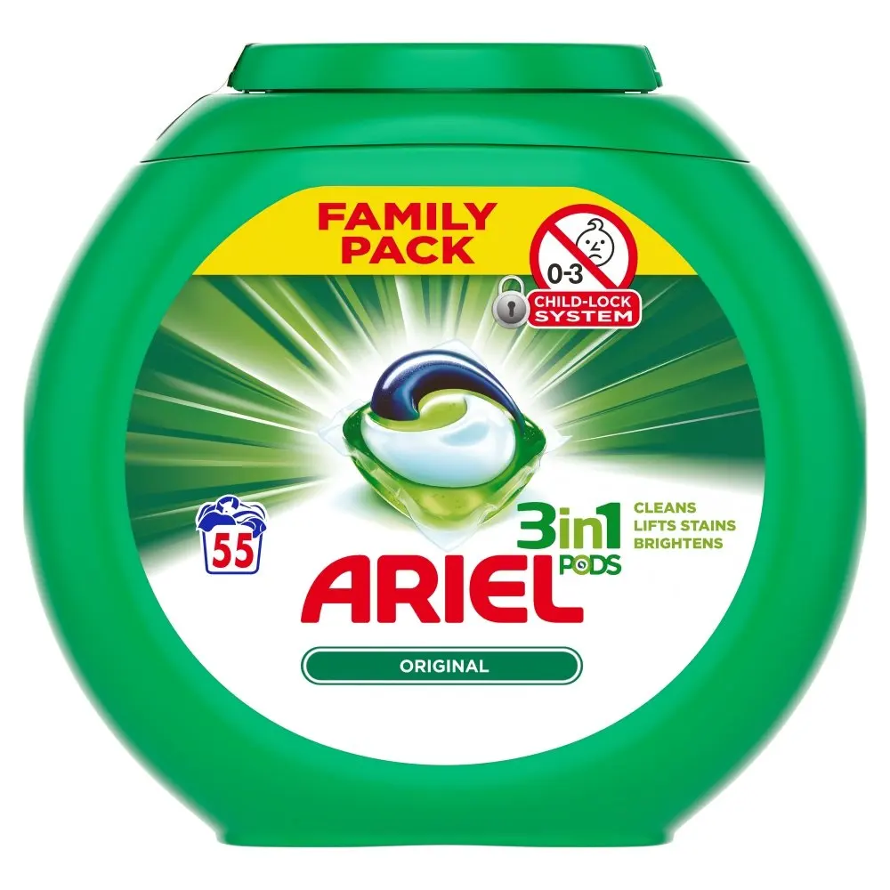 Cheap Ariel All In1 Pods Tub Plastic X1 477G Laundry Detergent 15 Capsules/Ariel washing powder detergent
