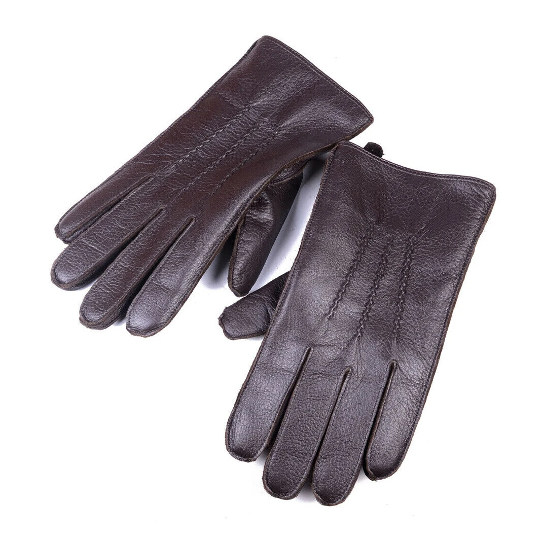 OEM New Arrival Pure Sheep Skin Leather Driving Gloves Fashionable Winter Dressing Gloves with Touch Screen Functionality